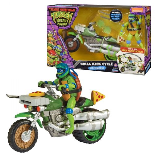 Movie 2023 Tortues Ninja - Vehicule Deluxe Avec Figurine 12 Cm - Leonardo