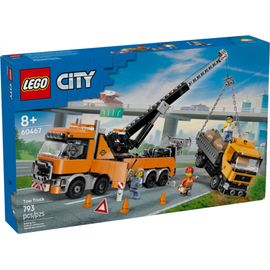 LEGO City - Le remorqueur avec grue pour poids lourd - 60467