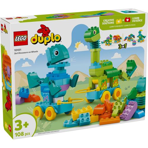 LEGO DUPLO - 3in1 Dinosaurs on Wheels - 10451