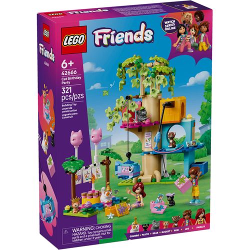 LEGO Friends - La fête d'anniversaire et l'arbre à chats - 42666