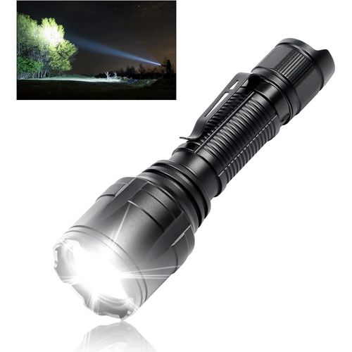 Lampe De Poche Led - Nt23 Petites Lampes De Poche Tactiques 1500 Lumens Avec Clip, Longue Distance De Faisceau, 4 Modes D'éclairage, Étanche Ip68, Pour Camping, Randonnée, Utilisation D'urge[H507]