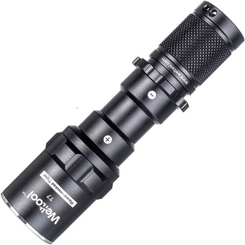 T7 Led Torche Tactique, Lampe De Poche Compacte Brillante, Longue Portée Étanche Anti-Choc Anti-Roulis(Blanc Du Jour)[H1197]