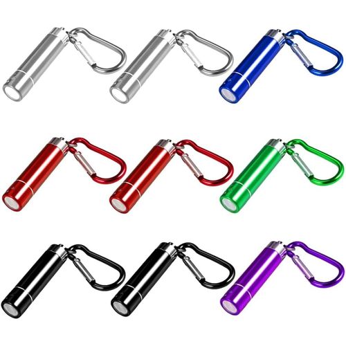 Lot De 9 Mini Lampes De Poche Led Pour Enfants - Porte-Clés Étanche - Petite Lampe De Poche - Porte-Clés - Lampe À Main Pour La Randonnée, Le Camping, Les Urgences[H837]