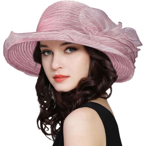 Chapeau Bibi En Organza Pour Femme - Chapeau Melon Pour Cocktail, Thé, Mariage