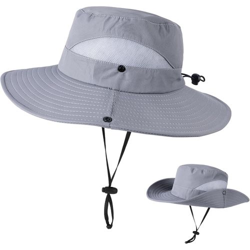 Chapeau Randonnée À Large Bord Protection Uv Chapeau De Soleil De Pêche Imperméable Et Respirant Séchage Rapide Chapeaux Boonie De Jungle De Safari Chapeau Avec Bandeau Réglable