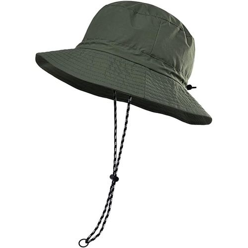 Chapeau À Large Bord, Chapeaux De Pêche Imperméables Et Protection Uv, Chapeau De Soleil Réglable En Forme De Seau Pour Hommes Et Femmes, Respirant Boonie Pour Pêche Jardinage Safari Plage