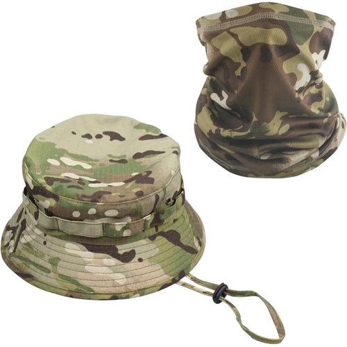 1 Chapeau Dôme Pour Hommes, 1 Masque Camouflage, Chapeau Camouflage Pour Hommes, Chapeau De Soleil D'entraînement Dans La Jungle, Chapeau De Soleil Pour Hommes