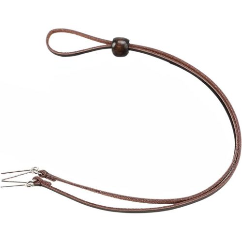 Chapeau 100 % Cuir Avec Mentonnière Amovible Pour Homme Et Femme - Pour Cowboy Et Chapeau De Soleil