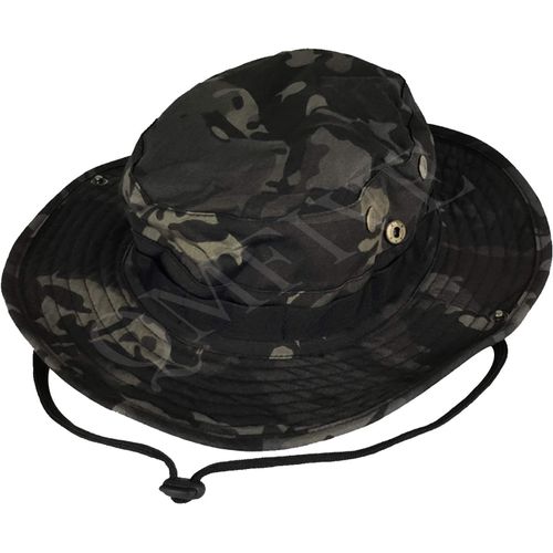 Tactique Boonie Chapeau, Camo Round Chapeau Pêcheur Chapeau De Soleil Pour Paintball Airsoft Camping Outdoor