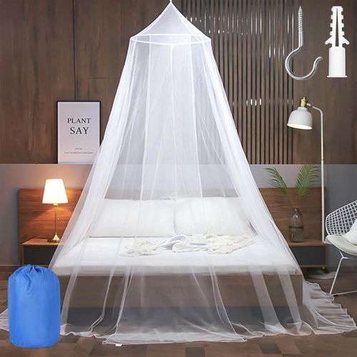 Moustiquaire De Lit, Moustiquaire De Lit Dome Moustiquaire De Lits Simples, Adapté Pour Lit Bébé Lit Simple Lit Double Moustiquaire Baldaquin Intérieur Et Extérieur (A)
