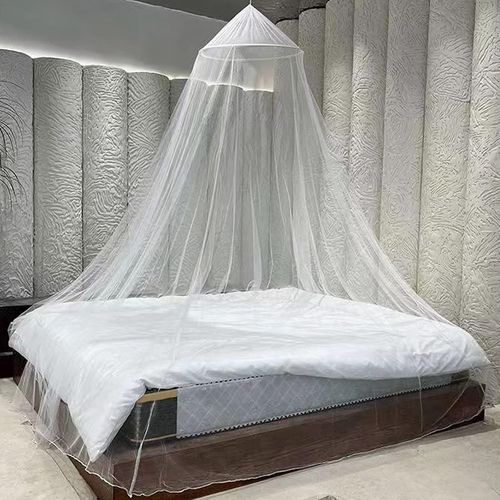 Moustiquaire De Lit, Moustiquaire De Lit En Forme De Dôme, Grand Moustiquaire Pour Lit, Moustiquaire Filet Baldaquin, Moustiquaire Voyage,Maison Et Voyage, Le Jardin(60 X 250 X 900cm) (A)