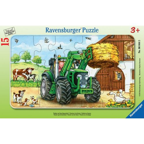 Puzzle Puzzle Cadre 15 P - Tracteur À La Ferme