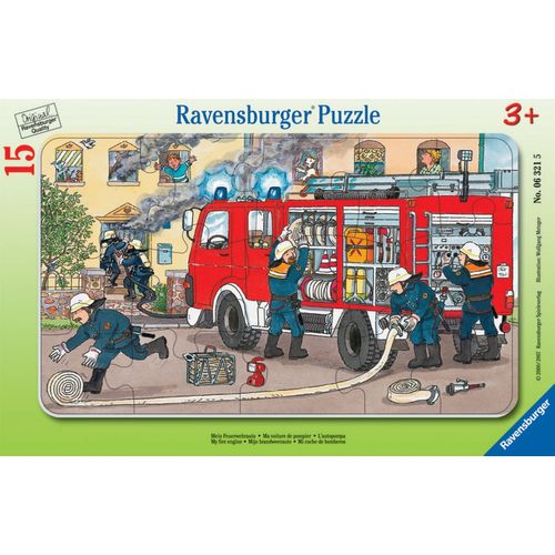 Puzzle Puzzle Cadre 15 P - Ma Voiture De Pompier