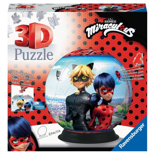 Puzzle Puzzle 3d Rond 72 P - Miraculous