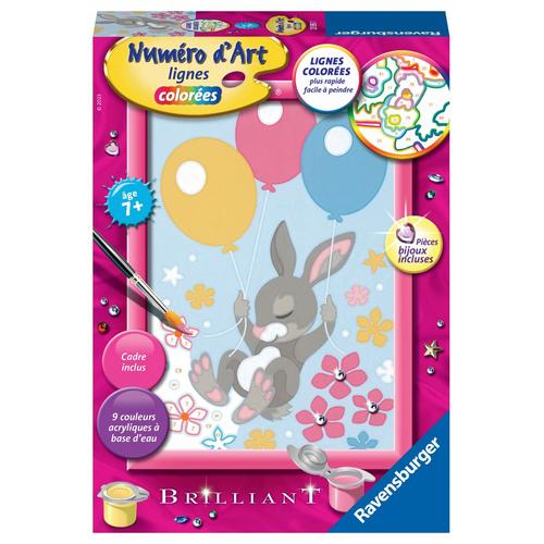 Artistique Numéro D'art Petit Lapin Et Ballons