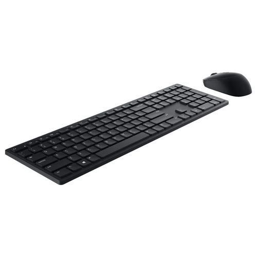Dell Pro KM5221W - Retail Box - ensemble clavier et souris - sans fil - 2.4 GHz - QWERTY - International US - noir - avec 3 years NBD Advance Exchange