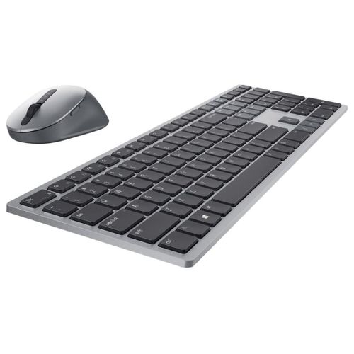 Dell Premier Multi-Device KM7321W - Ensemble clavier et souris - sans fil - 2.4 GHz, Bluetooth 5.0 - QWERTY - R.-U. - gris titan - avec 3 years NBD Advance Exchange