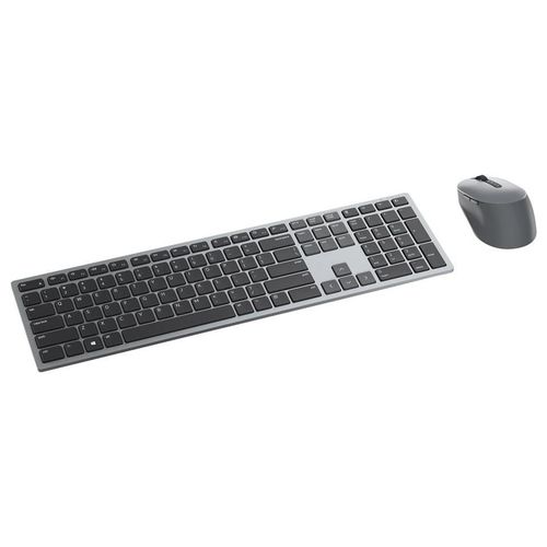 Dell Premier Multi-Device KM7321W - Ensemble clavier et souris - sans fil - 2.4 GHz, Bluetooth 5.0 - QWERTZ - Hongrois - gris titan - avec 3 years NBD Advance Exchange