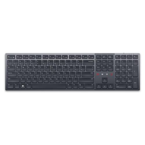 Dell Premier KB900 - Clavier - collaboration - rétroéclairé - sans fil - 2.4 GHz, Bluetooth 5.1 - QWERTZ - Tchèque/Slovaque - graphite - avec 3 years NBD Advance Exchange