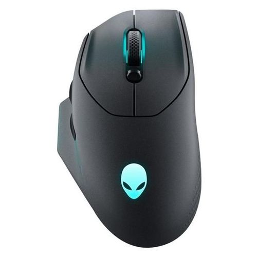 Alienware AW620M - Souris - pour droitiers - optique - 7 boutons - filaire, sans fil - USB, 2.4 GHz - Dark Side of the Moon (Noir) - Pour la vente au détail - boîte