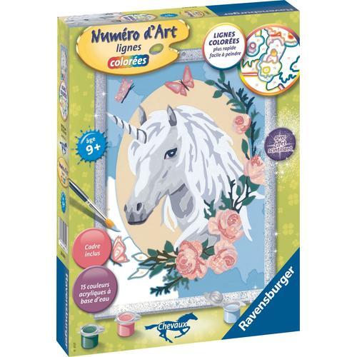 Artistique Numéro D'art - Moyen - Licorne Fleurie