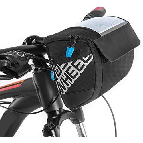 Do-Cooler Sacoche Guidon Velo,Sac Avant De Vélo Étanche 3l,Avec Couverture Tactile En Pvc,Sac De Panier De Vélo De Grande Capacité Sacoches De Guidon,Résistant À L'usure,Durable,Facile À Nettoyer