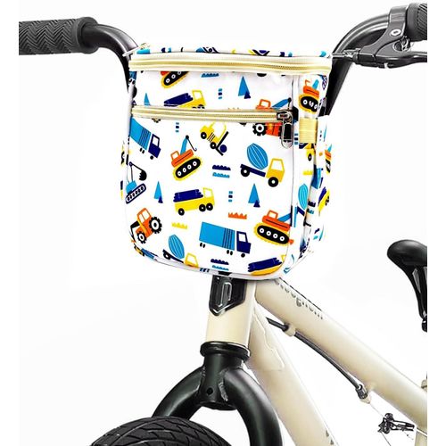Panier De Vélo Avant Pour Enfant - Sacoche De Guidon Avec Couvercle Étanche - Panier De Guidon De Vélo Pour Fille - Convient À La Plupart Des Vélos Pour Enfants, Draisiennes, Tricycles,Rollar