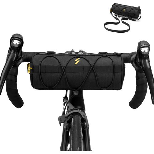 Sac De Guidon Vélo, Sacoche Cadre À Bandoulière Pour Vtt, Vtc, Pochette Vélo Route Accessoires Vélo Homme, Noir 2,4 L