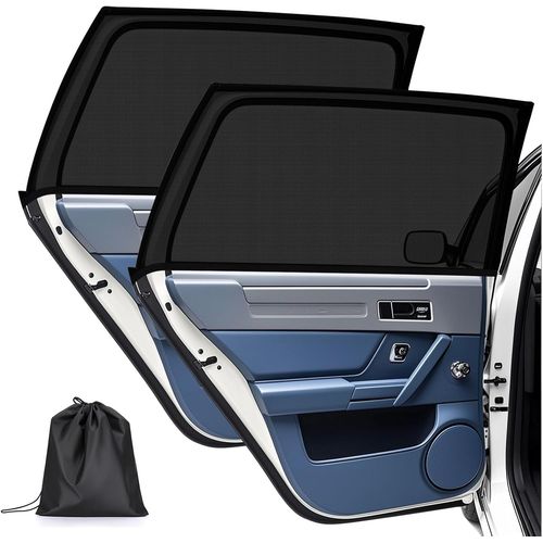 Pare Soleil Voiture Bébé,Lot De 2 Pare-Soleil Voiture Universel Pour Bébé Et Enfant, Chaussette Voiture Soleil Protection Uv Fenêtre Filet Respirant Anti-Chaleur Compatible 95% Des Véhicules