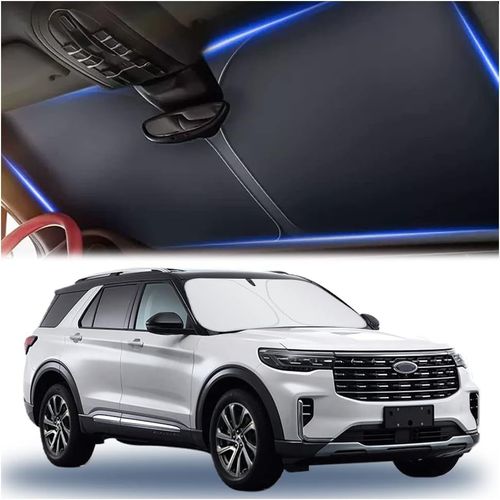 240t Tissu Argent Titane Pare Soleil Voiture Pare Brise Avant,Isolant Thermique Voiture,Pare-Soleils Pour Pare-Brise Avant Auto Pour La Protection Solaire Voiture,Camions,Suv (L:145x80cm)