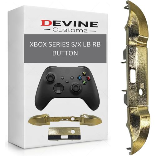 Shiba-Manette Xbox Series S X Lb Rb Bumper Bouton Home Guide Surround (Doré Chromé)[397]