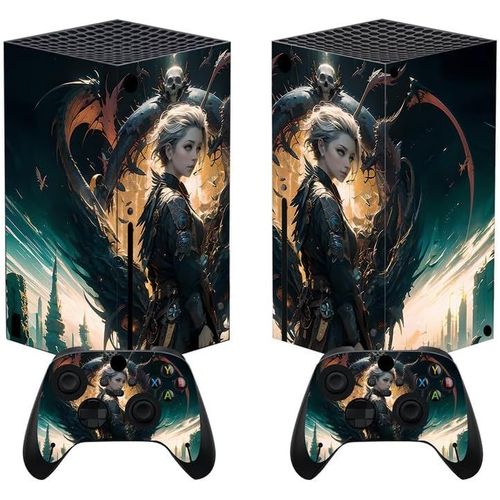 Shiba-Playvital Autocollant Manette Pour Xbox Series X Accessoires Protection,Stickers Pour Xbox Series X Console Skin-Vision Du D[411]