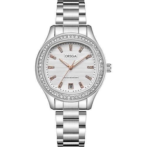 Shiba-Montre Femme Étanche Élégant Analogique Montre Or Argent Femme Acier Inoxydable Montres Pour Femme À La Mode Classique[1149]