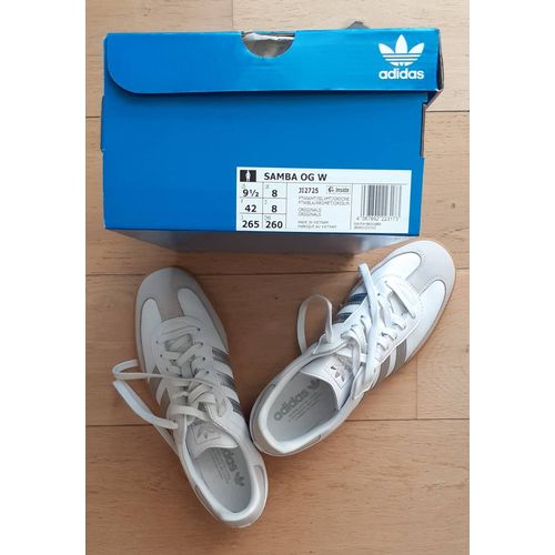 Baskets Adidas Samba Blanc/ Argenté 42