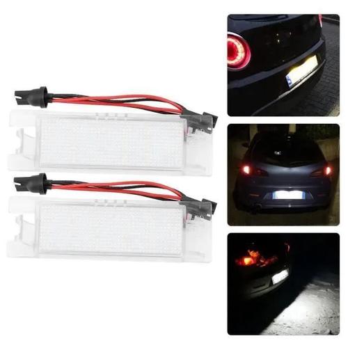 2x Led Feux Blanc D'éclairage De Plaque D'immatriculation Remplacement De Lampe Lumière Pour Alfa Romeo Brera Giulietta Mito