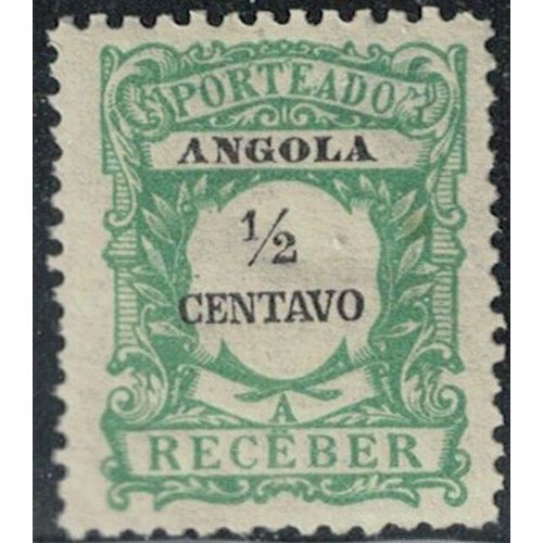 Angola 1921 Porteado A Receber 1/2 Centavo Demi Y&T Ao T21 Rp375