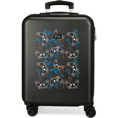 GOUTS ET COULEURSGamers Valise De Cabine Noire 38 X 55 X 20 Cm Rigide Abs Fermeture À Combinaison Latérale 35 2 Kg 4 Roues Doubles Bagage À Main