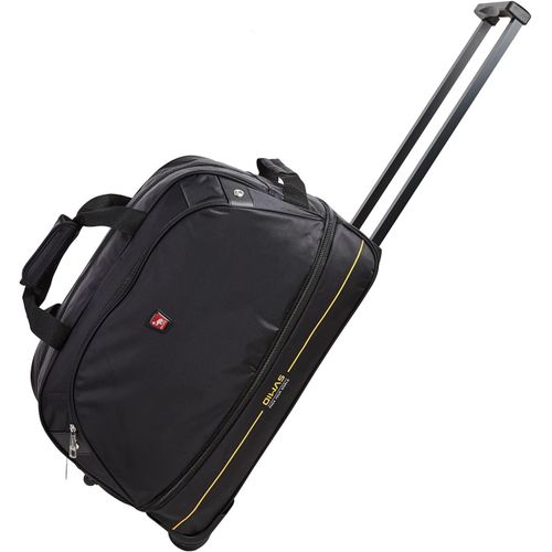 GOUTS ET COULEURSSac De Voyage À Roulettes Trolley Bagage À Main Valise À Roulettes Bagage De Cabine Pour Femme Homme,50L À 60L, Noir