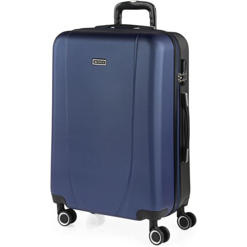 GOUTS ET COULEURSValise Moyenne, Valises Rigides, Valise Rigide, Valise Semaine Pour Tout Voyage, Valise Soute De Luxe, Bleu Marine-Anthracite