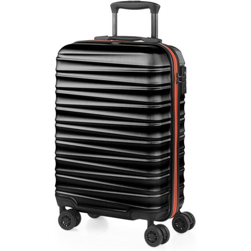 GOUTS ET COULEURSValise Cabine 55X40X20, Valise Cabine, Valise À Roulettes, Valise Roulette, Valise Rigide, Résistant, Légère, Noir