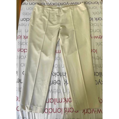 Pantalon Crème Lucia 52/54 Polyester Mélangé