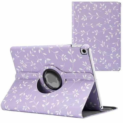 Imoshion Coque Tablette Design Rotatif À 360° Ipad 9 (2021) 10.2 Pouces / Ipad 8 (2020) 10.2 Pouces / Ipad 7 (2019) 10.2 Pouces Laverder Flowers