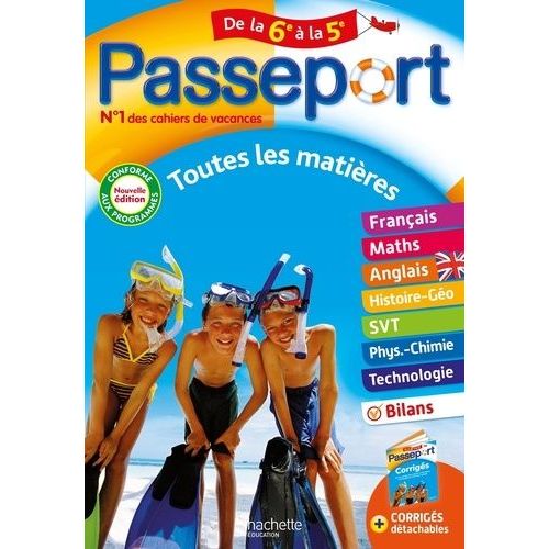 Passeport Toutes Les Matières De La 6e À La 5e