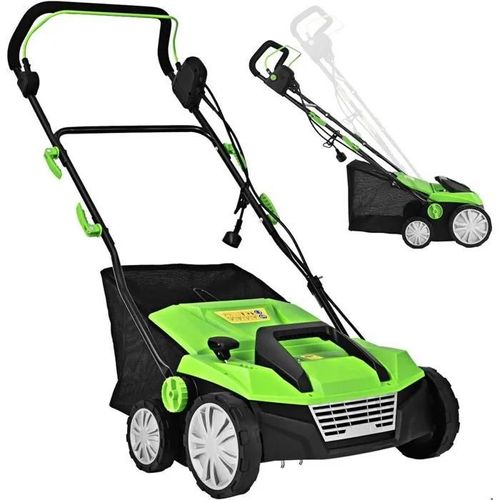 Scarificateur Aérateur Électrique 1500W ¿ Pour Pelouse jusqu¿à 300 m¿ Bac 30 L