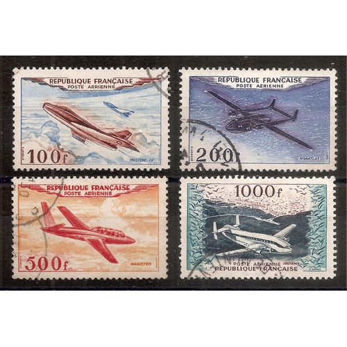 Pa 30 À 33 (1954) Série Poste Aérienne Oblitérée (Cote 36e) (9240)