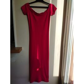 Robe Longue Bershka Rose Framboise Txs