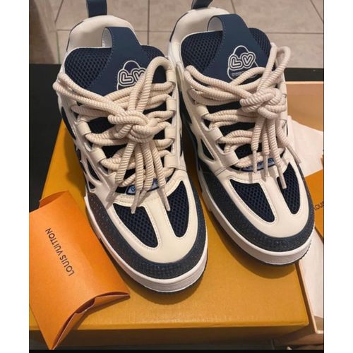 Sneakers Lv Skate Taille 44 Blanche/Bleu