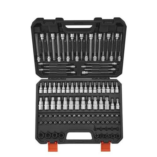 Jeu De Douilles Hexagonales/Torx/Torx Externes/Inviolables/Extra Longues-Vevor-Coffret De Douille-107pcs-Sae Et Métriques