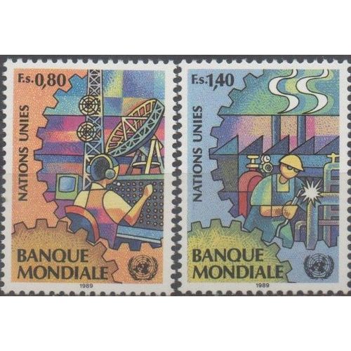 Nations Unies Timbres Banque Mondiale 1989