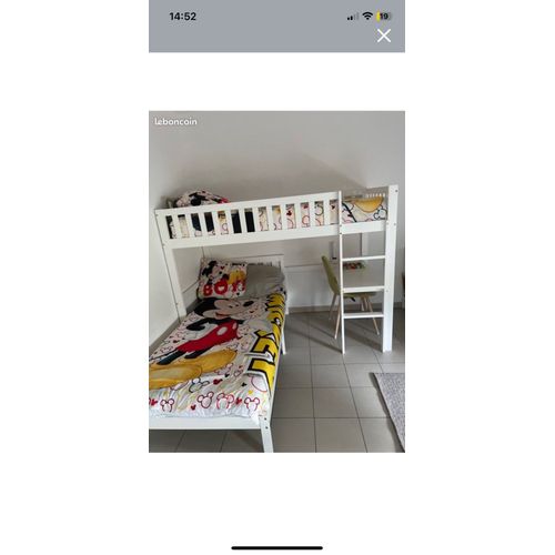 Lit Superposé Avec Bureau Intégré